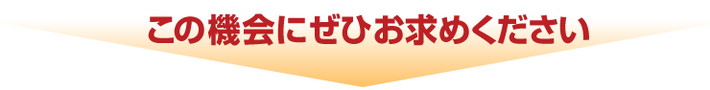 この機会にぜひお求めください。