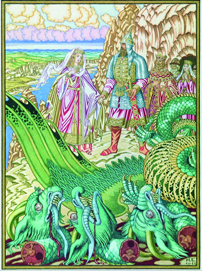 ユーラシア大陸では八俣大蛇と似通った物語が語り継がれている