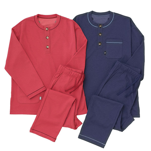 磁気パジャマ(上だけ/下だけ 単品) トップス(ボルドー) S