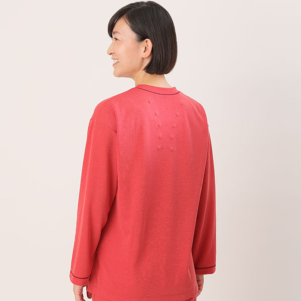 磁気パジャマ(上だけ/下だけ 単品) トップス(ボルドー) S