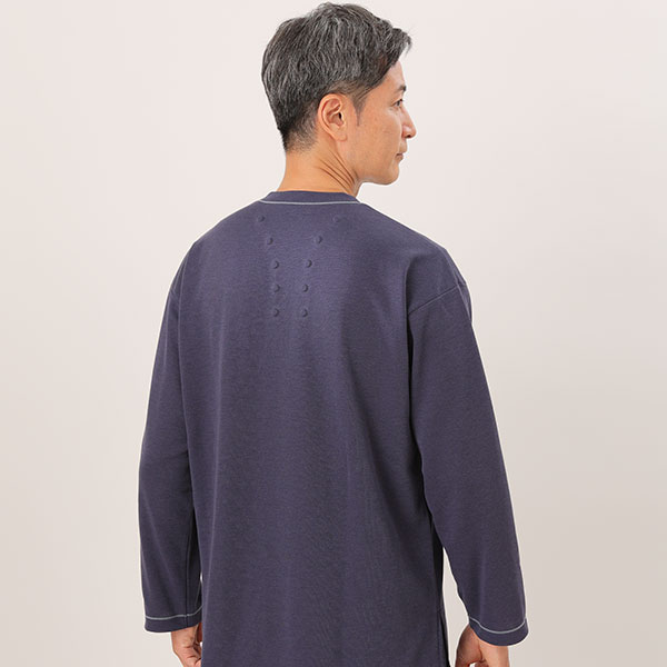 磁気パジャマ(上だけ/下だけ 単品) トップス(ボルドー) S