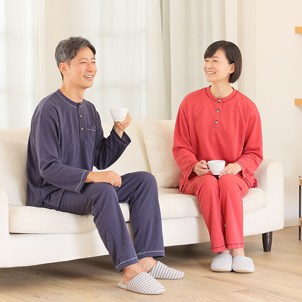 磁気パジャマ(上だけ/下だけ 単品) トップス(ボルドー) S