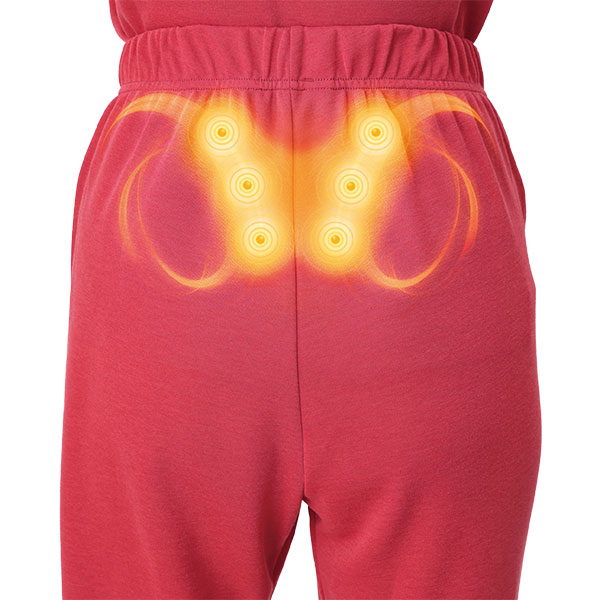 磁気パジャマ(上だけ/下だけ 単品) トップス(ボルドー) S