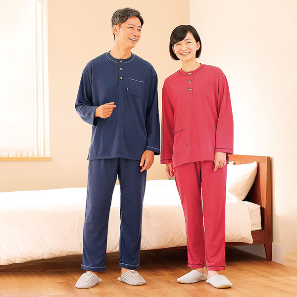 磁気パジャマ(上だけ/下だけ 単品) トップス(ボルドー) S