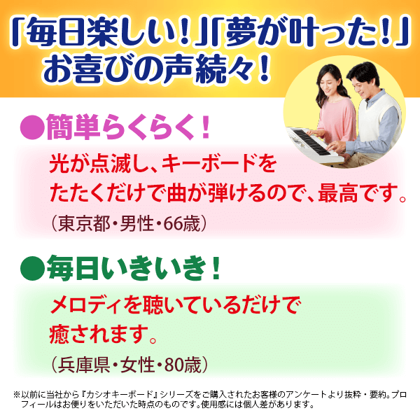 カシオ 楽らくキーボード　LK-536 クラシックホワイト