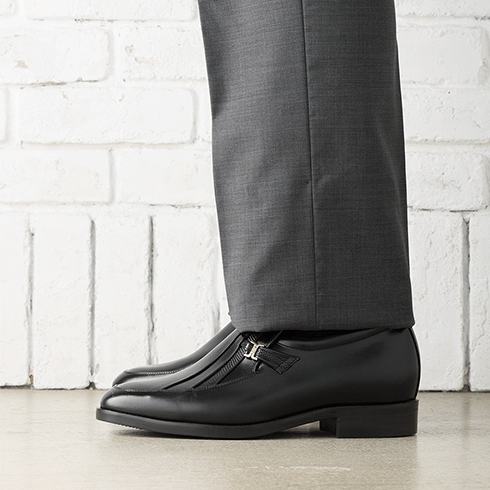 メンズアップシューズ ブラック 24.0cm