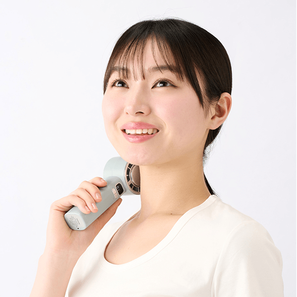 冷却プレート付きハンディファン