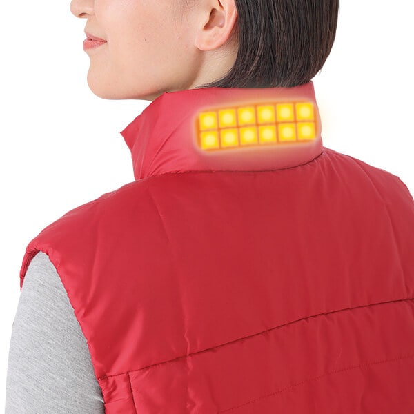 未使用品　ミズノ　サーモブリッド　発熱ベスト　バッテリー付き　Lサイズ　レッド◆ ミズノ発熱ベスト ｜【公式】ユーキャンの通販ショップ