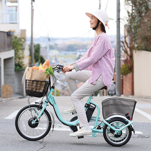 電動楽らく三輪自転車：【公式】ユーキャンの通販ショップ