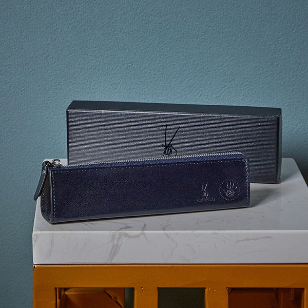 イタリアンレザー ペンケース