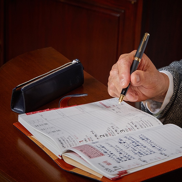 イタリアンレザー ペンケース