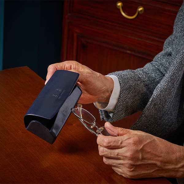 イタリアンレザー 眼鏡ケース