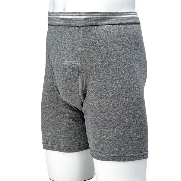 安心ボクサー（3枚組） グレー＆ブラック Ｍ