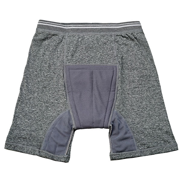 安心ボクサー（3枚組） グレー＆ブラック Ｍ