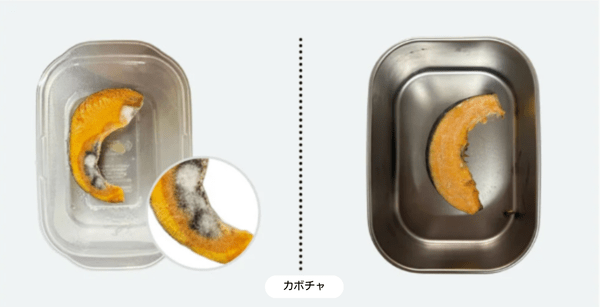 一般的なプラスチック容器とFrelloの比較