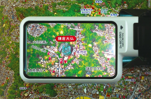 視界を補助するLEDライト搭載