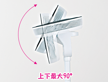 上下最大90°