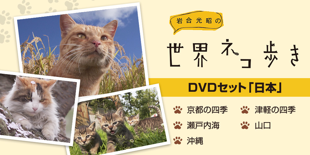 DVDセット「日本」　岩合光昭の世界ネコ歩き　ユーキャン通販ショップ